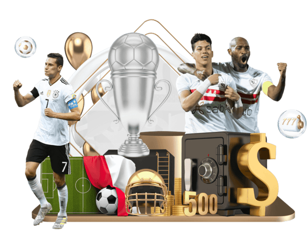 三亿体育官网主视觉海报（足球元素与奖杯主题）